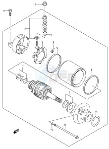 DR-Z250 (E24) drawing STARTING MOTOR