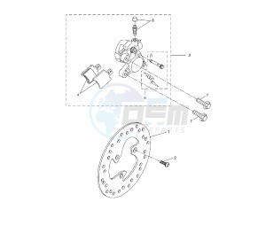 NS AEROX 50 drawing FRONT BRAKE CALIPER