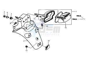 HUSKY - 125 cc drawing TAILLIGHT