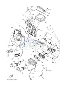 XP500 TMAX T-MAX 530 (2PWL) drawing INTAKE