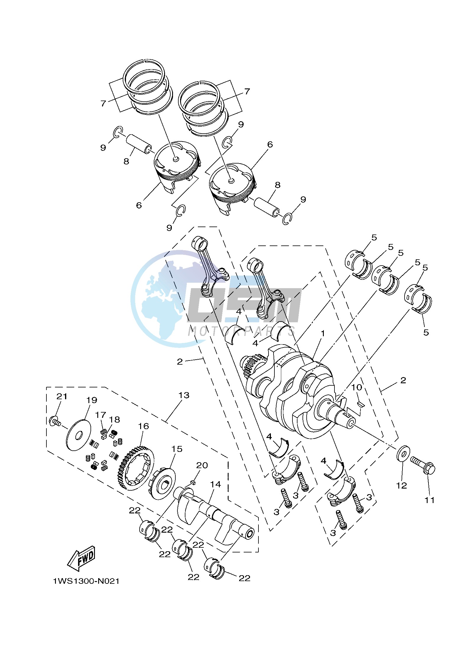 CRANKSHAFT & PISTON