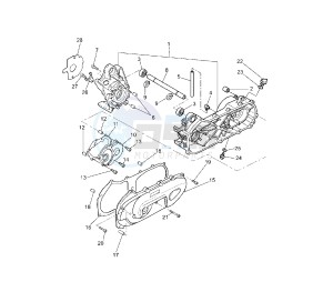 CS JOG R 50 drawing CRANKCASE