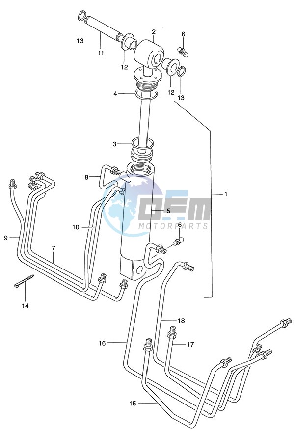 Tilt Cylinder (1986 to 1995)