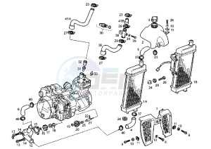 SENDA R RACER - 50 cc drawing COOLING SYSTEM