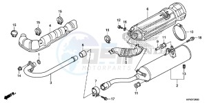 TRX420FED TRX420 Europe Direct - (ED) drawing EXHAUST MUFFLER