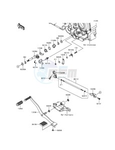 VULCAN 1700 NOMAD ABS VN1700DGF GB XX (EU ME A(FRICA) drawing Gear Change Mechanism