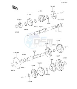 KX 125 B [KX125] (B1-B2) [KX125] drawing TRANSMISSION -- KX125-B2- -