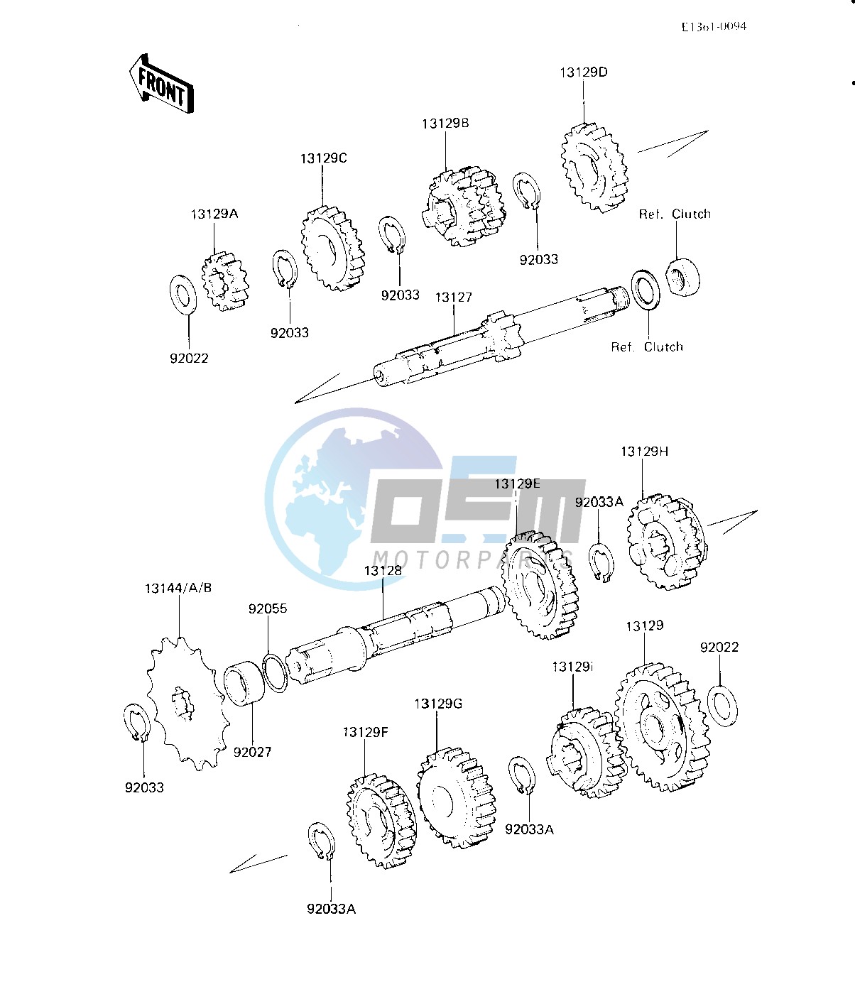 TRANSMISSION -- KX125-B2- -