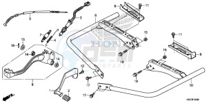 TRX500FE1F TRX500F Europe Direct - (ED) drawing PEDAL/STEP