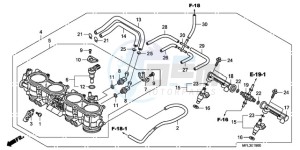 CBR1000RA9 Korea - (KO / ABS) drawing THROTTLE BODY