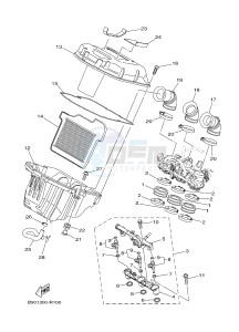 MTM850 MTM-850 XSR900 (B90L) drawing INTAKE 2