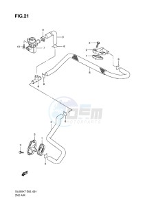 DL650 ABS V-STROM EU-UK drawing 2ND AIR