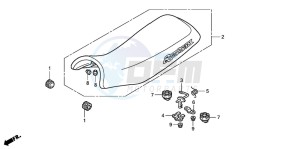 TRX300EX SPORTRAX 300EX drawing SEAT (TRX300EX'01-'06)