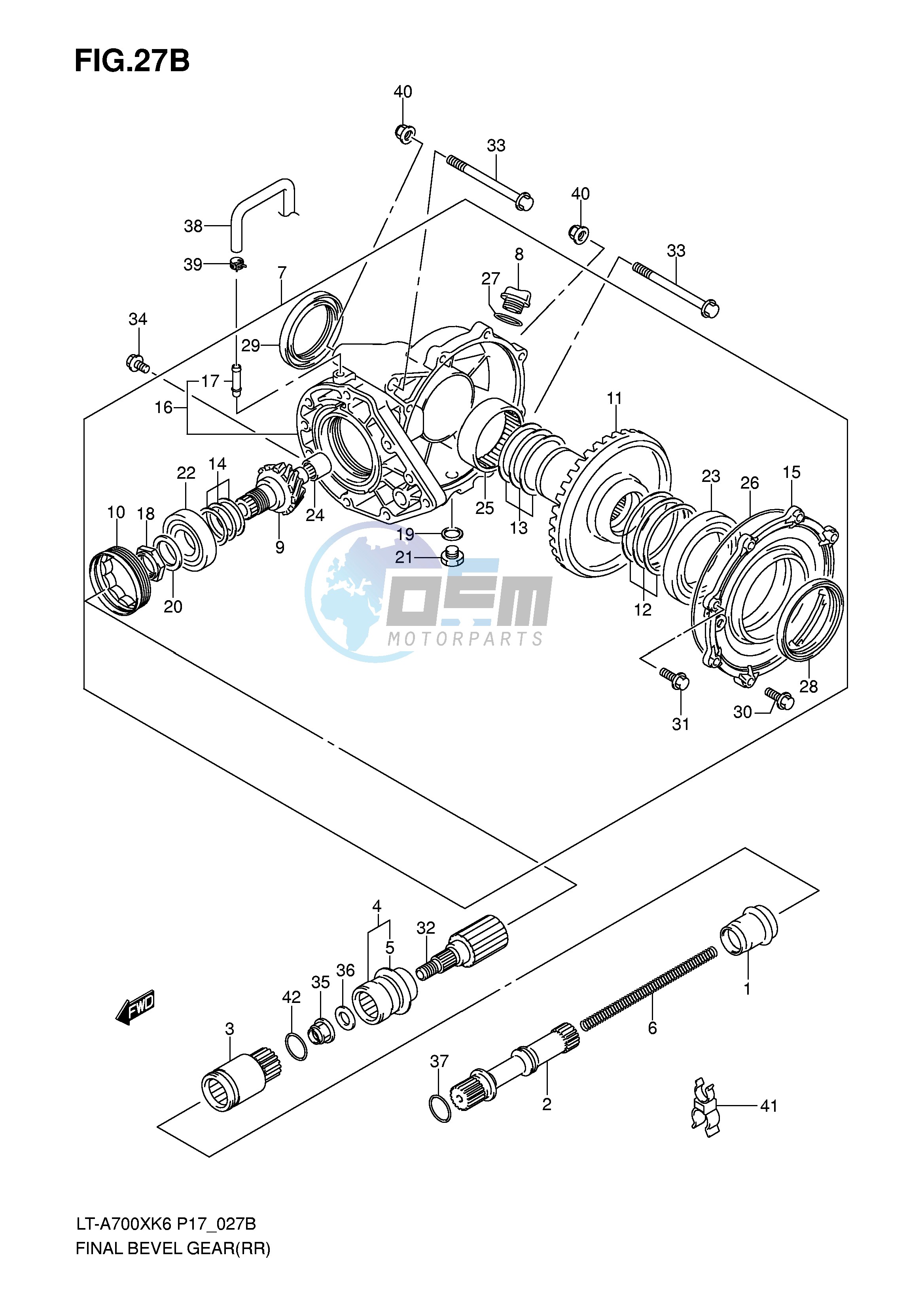 FINAL BEVEL GEAR (REAR)(MODEL K7)