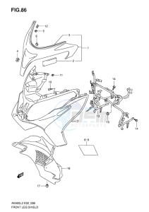 AN400 BURGMAN EU-UK drawing FRONT LEG SHIELD