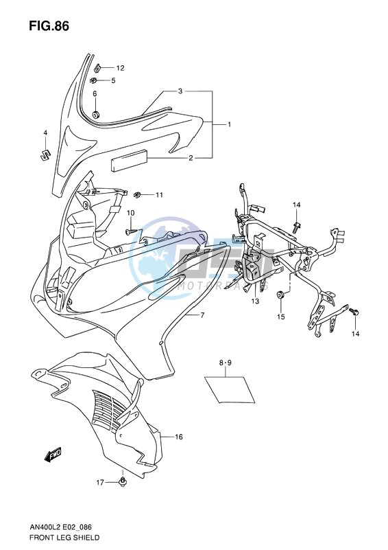 FRONT LEG SHIELD