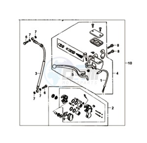 SYMPHONY SR 50 (L8) NL drawing CBS BRAKE SYSTEM