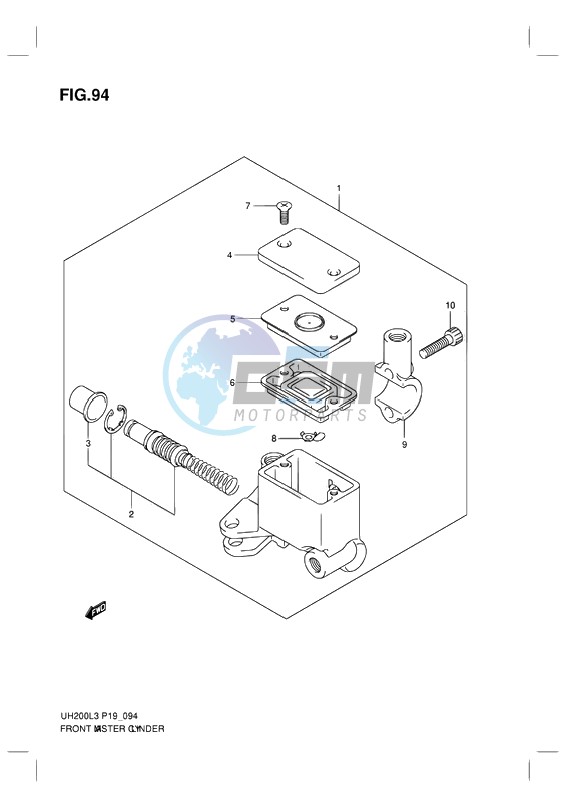 FRONT MASTER CYLINDER