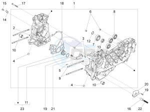 150 Sprint 4T 3V ie (APAC) (AU, CD, EX, JP, RI, TH) drawing Crankcase