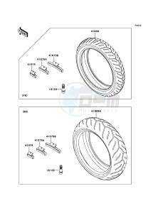 Z1000 ZR1000B7F FR GB XX (EU ME A(FRICA) drawing Tires