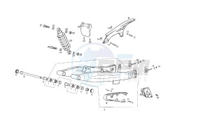 MULHACEN - 125 CC VTHMS1A2A 4T EU3 drawing SWING ARM - SHOCK ABSORBER