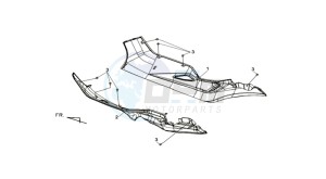 MAXSYM 400 EFI drawing COWLING L / R