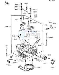 KL 600 A [KL600] (A1) [KL600] drawing CYLINDER HEAD