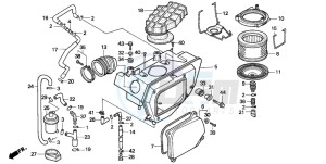 NX500 DOMINATOR drawing AIR CLEANER