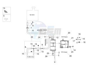 TUONO 1100 V4 FACTORY E4 ABS (APAC) drawing Fuel vapour recover system