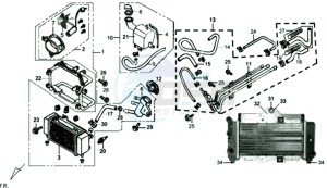 JOYRIDE 125 drawing RADIATOR