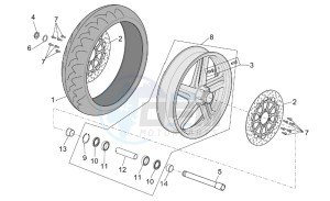 RST 1000 Futura drawing Front wheel