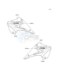 KX 125 M (M3) M3 drawing DECALS