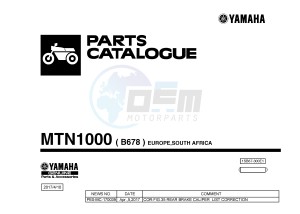 MTN1000 MT-10 (B678) drawing .1-Front-Page