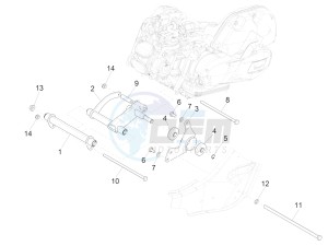 GTS 125 4T E4 ABS (EMEA) EU, GB) drawing Swinging arm