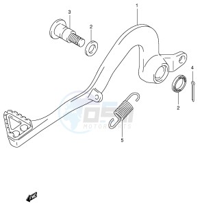 RM125 (E2) drawing REAR BRAKE