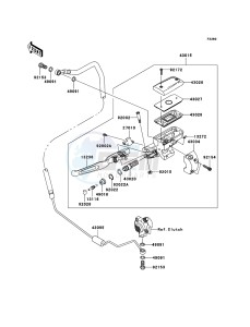 VN1700 CLASSIC VN1700E9F GB XX (EU ME A(FRICA) drawing Clutch Master Cylinder