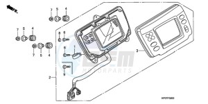 TRX500FMA Australia - (U) drawing METER