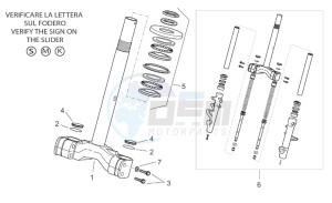 Atlantic 125-200-250 drawing Front fork I