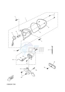 NS50 NS50F AEROX 4 (1GB5 1GB5 1GB5 1GB5) drawing TAILLIGHT