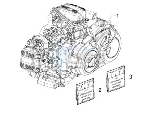 SRV 850 4t 8v e3 drawing Engine assembly