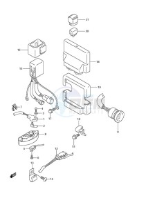 DF 250 drawing PTT Switch/Engine Control Unit