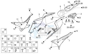 RSV 4 1000 APRC R ABS USA drawing Rear body I