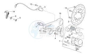 TUONO 1100 V4 RR E4 ABS (EMEA, LATAM) drawing Rear brake caliper