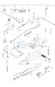 DF 9.9 drawing Tiller Handle