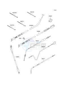 KVF 300 A [PRAIRIE 300 4X4] (A1-A4) [PRAIRIE 300 4X4] drawing CABLES