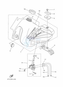 DT125 (3TTV) drawing FUEL TANK