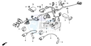 CB250 drawing WIRE HARNESS/ IGNITION COIL