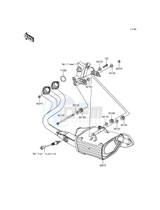 ER-6F_ABS EX650FCF XX (EU ME A(FRICA) drawing Muffler(s)