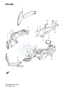 GSX-R600 (E2) drawing AIR INTAKE PIPE (MODEL K9)