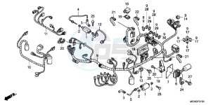 NT700VAB drawing WIRE HARNESS/ IGNITION COIL